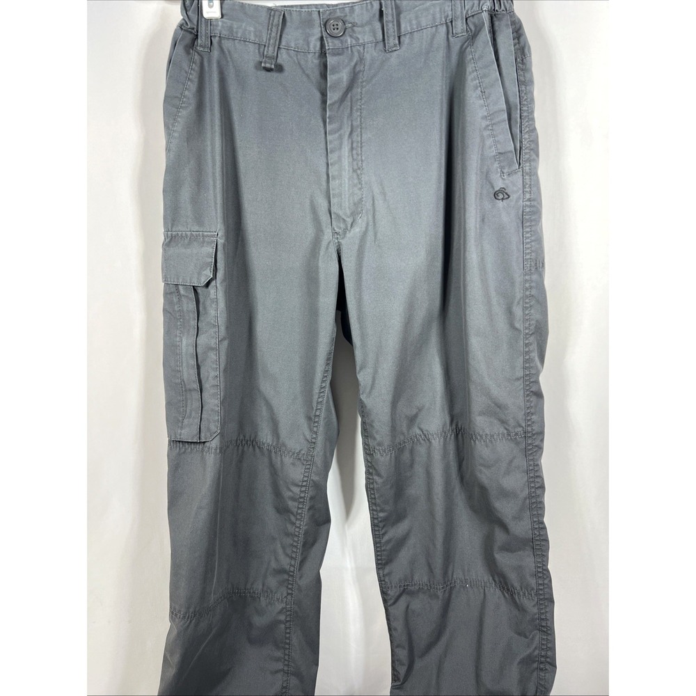 Craghoppers Mens Gray Hiking Cargo Utility Outdoor Pants Elastic Waist Size 29